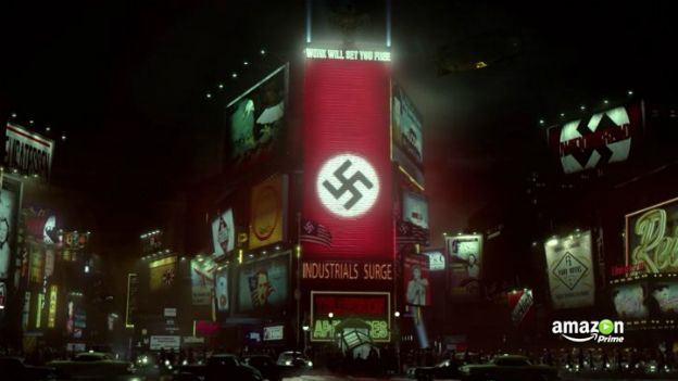 La acción de la serie transcurre en un tenebroso Nueva York dominado por los símbolos nazis. 