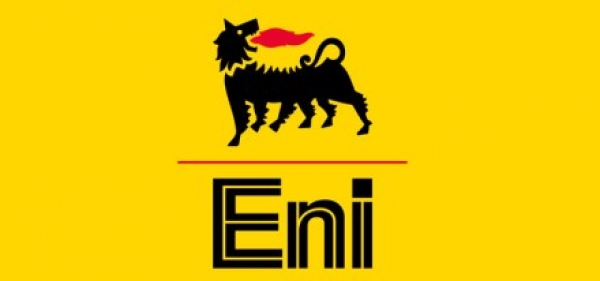 Logo de la empresa italiana Ente Nacional de Hidrocarburos.
