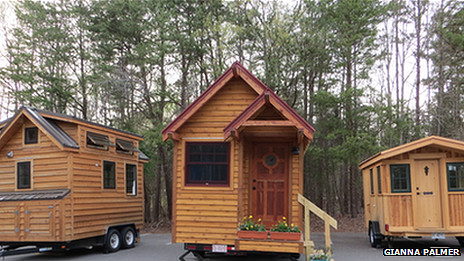 En Charlotte, Carolina del Norte, hay un creciente movimiento de casas diminutas.