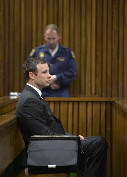  Oscar Pistorius, en la última sesión del juicio. POOL REUTERS 