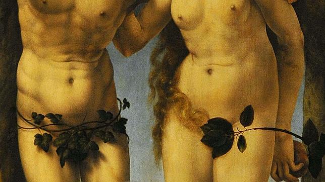 «Adán y Eva», de Jan Gossaert, en la National Gallery de Londres 