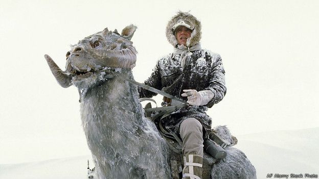 Los tauntauns parecen un modo de transporte poco práctico. Los tauntauns parecen un modo de transporte poco práctico.