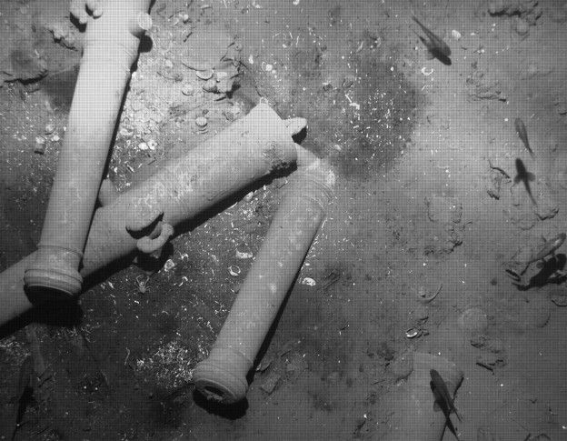 Una de las formas de identificar al galeón fue por el delfín que llevaban grabados en los cañones.