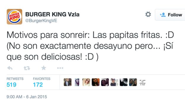 Burger King se burla de McDonlad's. 