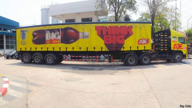 La firma productora de Big Cola empezó en Perú en la década de 1980. La firma productora de Big Cola empezó en Perú en la década de 1980.