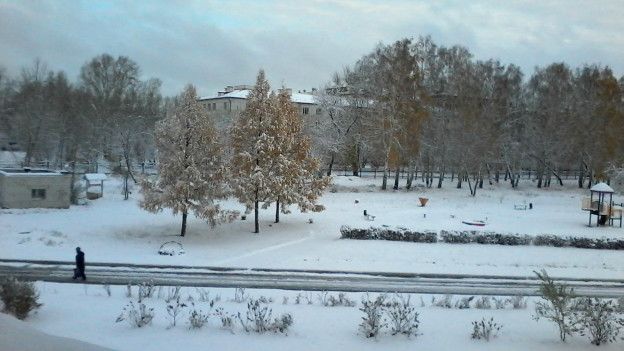 En octubre, Kurgan estaba nevado.