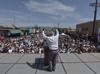 Mitin de López Obrador en Ensenada.