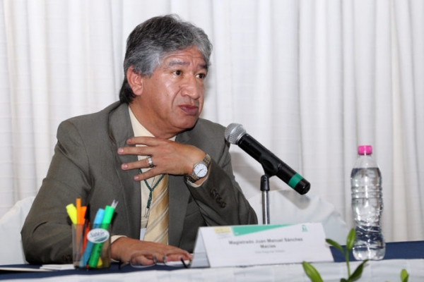 El magistrado Juan Manuel Sánchez Macías. 