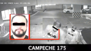 Imágenes de Rautel Astudillo en las cámaras de vigilancia del edificio en donde vive