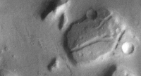 La NASA muestra una 'cabeza de dinosaurio' en Marte