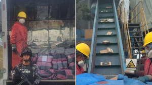 Imágenes del proceso difundidas por el Ministerio de Interior de Ecuador.