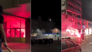 Protestas masivas en Serbia: manifestantes destrozan edificios gubernamentales