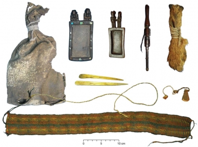 Paquete ritual con distintos objetos para consumir estupefacientes utilizados hace más de mil años en la actual Bolivia Juan Albarracin