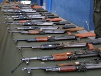 Las armas fueron puestas a disposición de un Agente de Ministerio Público Federal adscrito a la SEIDO.