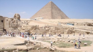 La Pirámide de Keops y la Esfinge, dos de los símbolos de Egipto