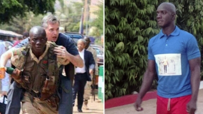 El atleta Amadou Dembelé rescatando un rehén y como deportista