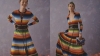 Vestidos de Carolina Herrera inspirados en el sarape de Saltillo.