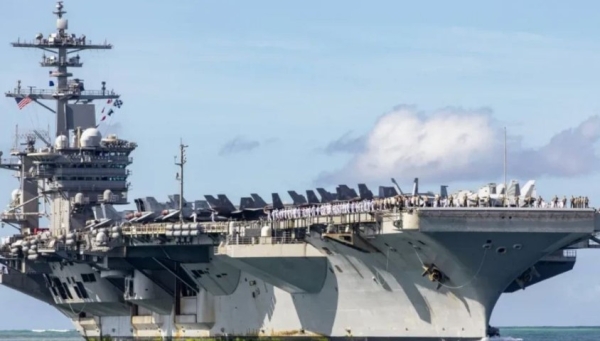 Cuartel general iraní: El portaaviones «Lincoln» fue alcanzado por drones… y huyó con los destructores que lo acompañaban