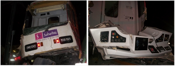 Choca el tren ligero en el Periférico Norte y Avenida Federalismo en Zapopan