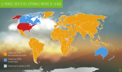 Mapa: Si vigilan hasta al papa, ¿cuáles son los únicos 5 países que EE.UU. no espía?