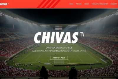 La página web de Chivas TV.