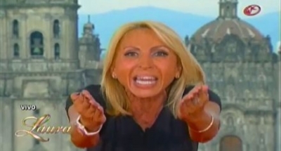 Laura Bozzo durante su programa vespertino.