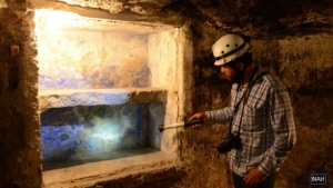 La aldea fue cubierta de lava hace cientos de años.