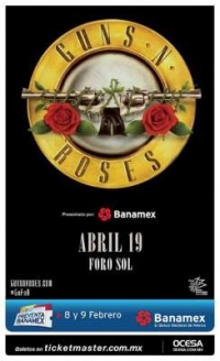 Guns N’ Roses confirma fecha en la Ciudad de México con su alineación original