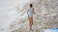 Uma Thurman durante sus vacaciones en St. Barth