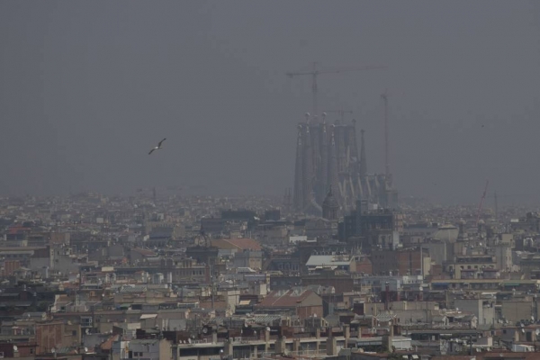 Contaminación en Barcelona, el pasado 1 de julio. 