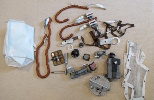 Imagen de los objetos de Neil Armstrong encontrados por su mujer Carol (Museo Smithsonian)