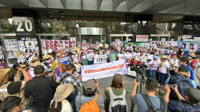 Familiares de desaparecidos "clausuran" la Fiscalía General de la República, Ciudad de México, 7 de agosto de 2022.