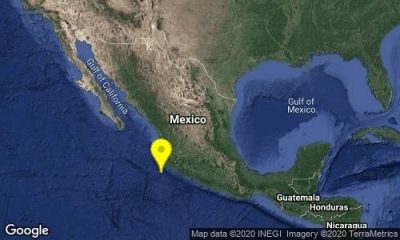 Reportan sismo de magnitud 5.5 en Cihuatlán