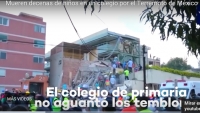 Mueren al menos 21 niños tras derrumbarse el colegio Enrique Rebsamen por el terremoto en la ciudad de México