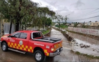 En la Colonia El Mante en Tlaquepaque el arroyo conocido como “Seco” se desbordó.
