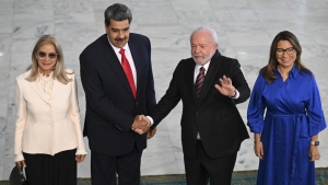 Lula recibe a Maduro en el Palacio de Planalto, en Brasilia, 29 de mayo de 2023