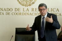El coordinador de Morena en el Senado, Ricardo Monreal en imagen de archivo.