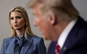 Ivanka Trump y su padre, el expresidente Donald Trump.