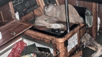 El cuerpo sin vida y momificado de Manfred Fritz Bajorat en el interior de su velero.