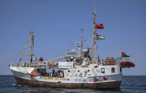 Las autoridades israelíes amenazan con confiscar el barco &quot;Handala&quot; que se dirige a Gaza.