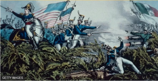 Estados Unidos y México sostuvieron una guerra que culminó en 1848 con la victoria de las fuerzas estadounidenses.