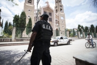 Un policía estatal, en Chilapa, Guerrero