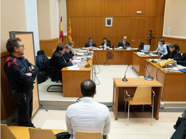 l exfutbolista Dani Alves, durante el juicio en la Audiencia de Barcelona