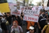 Al menos 500 personas se manifestaron contra el aumento de 47% al considerarlo un robo.