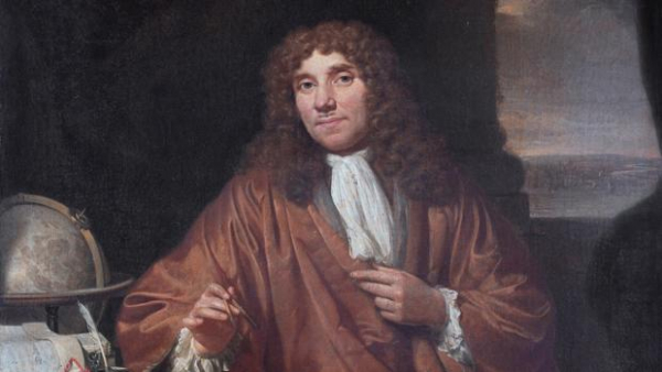 Antonie van Leeuwenhoek según Jan Verkolje (1684)