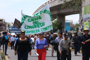 Con marchas y bloqueos de vías reanudan las protestas en Perú en contra del Gobierno de Boluarte