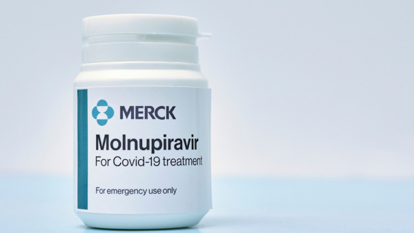 Molnupiravir, medicamento desarrollado por Merck. Tashkent, Uzbekistán, 9 de noviembre de 2021