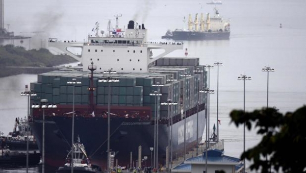 El buque chino Cosco Shipping Panamá inaugura la ampliación del Canal 