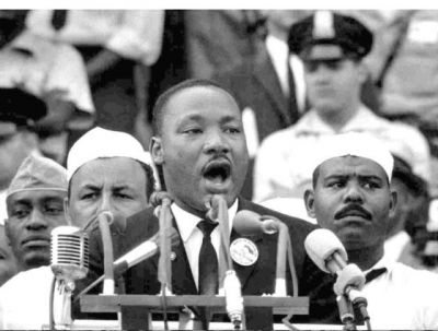 Luther King, en su histórico discurso en Washington en agosto de 1963. / REUTERS