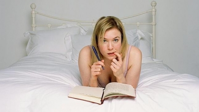 René Zellweger caracterizada de Bridget Jones